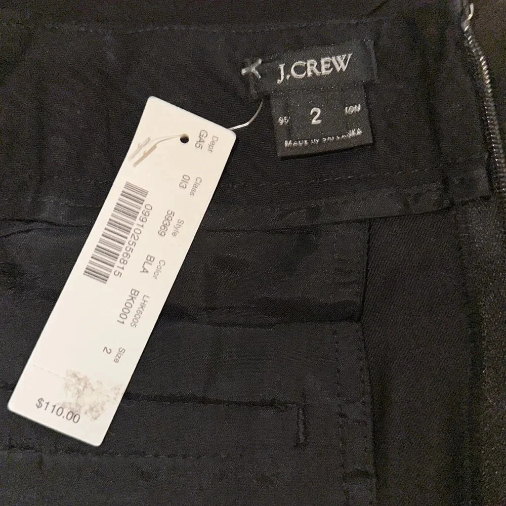 NWT J. Crew Black Pencil Skirt (2) - Picture 5 of 5
